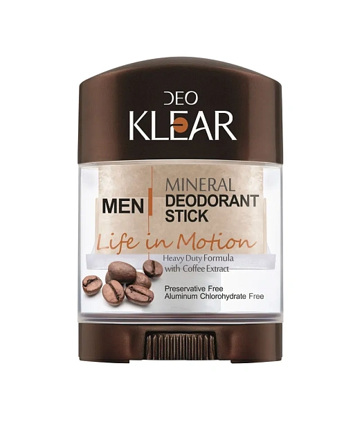 Дезодорант-кристалл "DEOKLEAR" Амонийный кристалл-минерал КОФЕ 60 гр