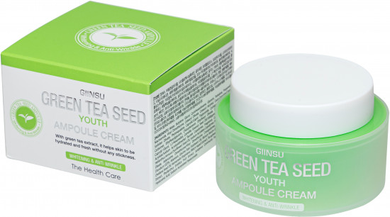 Крем для лица ампульный с зеленым чаем GIINSU GREEN TEA SEED YOUTH AMPOULE 65 мл