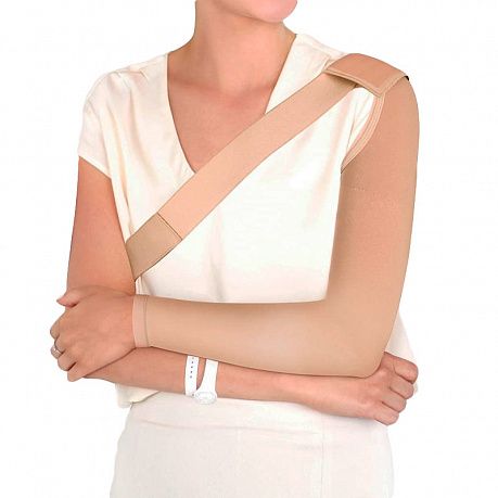 Рукав компрессионный на руку c наплечником и ремнем 2 класс Idealista ID-402