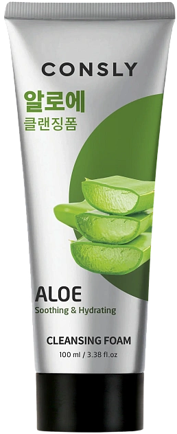 Пенка для умывания успокаивающая кремовая c экстр.алоэ вера Soothing Creamy Cleansing Foam, 100мл