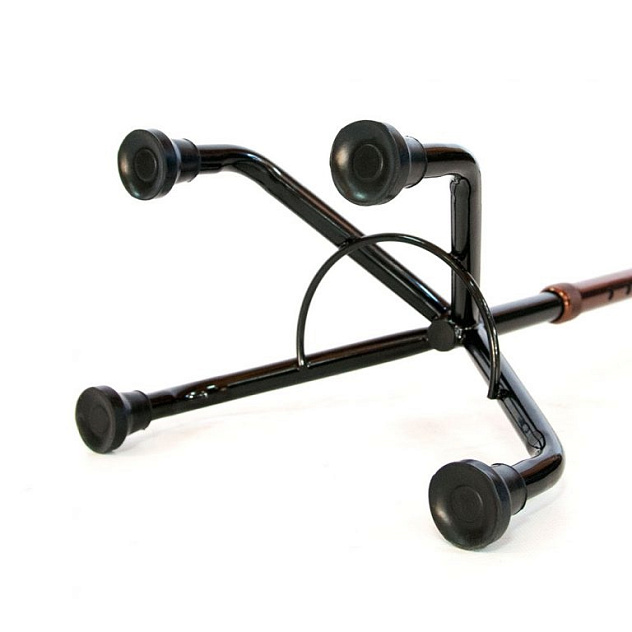 Трость с четырьмя ножками ТР4 (с высоким пирамидальным основанием)