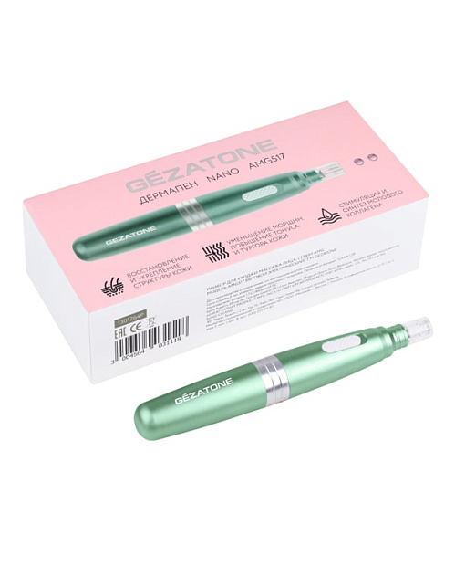 Электрический мезороллер Nanopen (зеленый) Gezatone AMG517