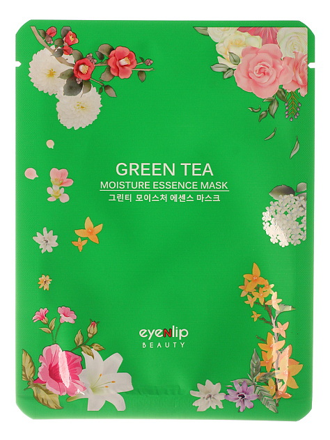 Маска тканевая GREEN TEA OIL MOISTURE ESSENCE MAS 25м