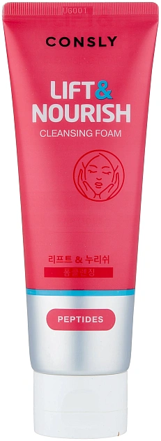 Пенка для умывания укрепляющая с пептидами CONSLY CNS FOAM, 120 мл