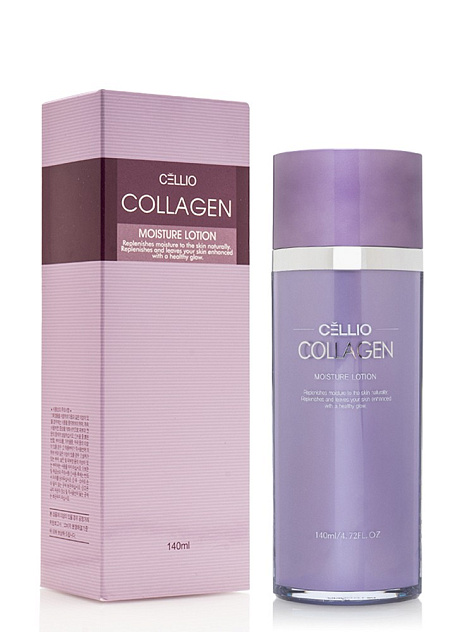 Лосьон для лица с коллагеном CELLIO COLLAGEN MOISTURE LOTION, 140мл