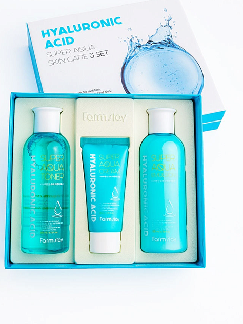 Набор средств по уходу за кожей с гиалуроновой кислотой FarmStay