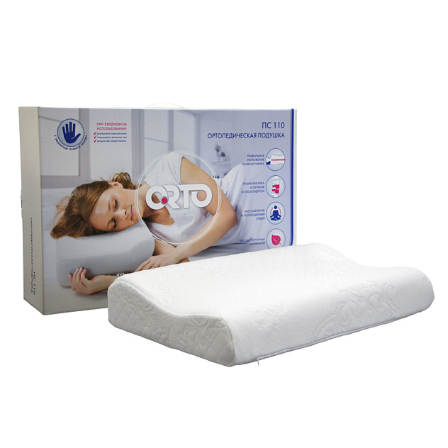Ортопедическая подушка ORTO ПС-110 Memory Foam 10*12