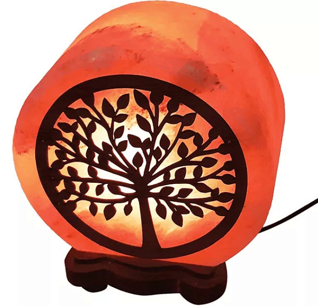 Лампа солевая Wonder Life "КРУГ-6" 3-4 кг "Денежное дерево"