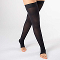 Чулки компрессионные с открытым носком, класс компрессии 1, ТК.930 (Размер: №1+ Цвет: Черный)
